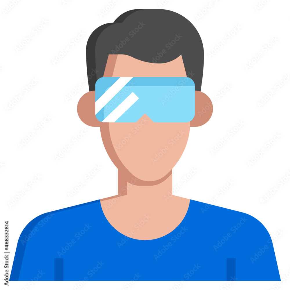 VIRTUAL REALITY flat icon,linear,outline,graphic,illustration VIRTUAL REALITY flat icon,linear,outline,graphic,illustration