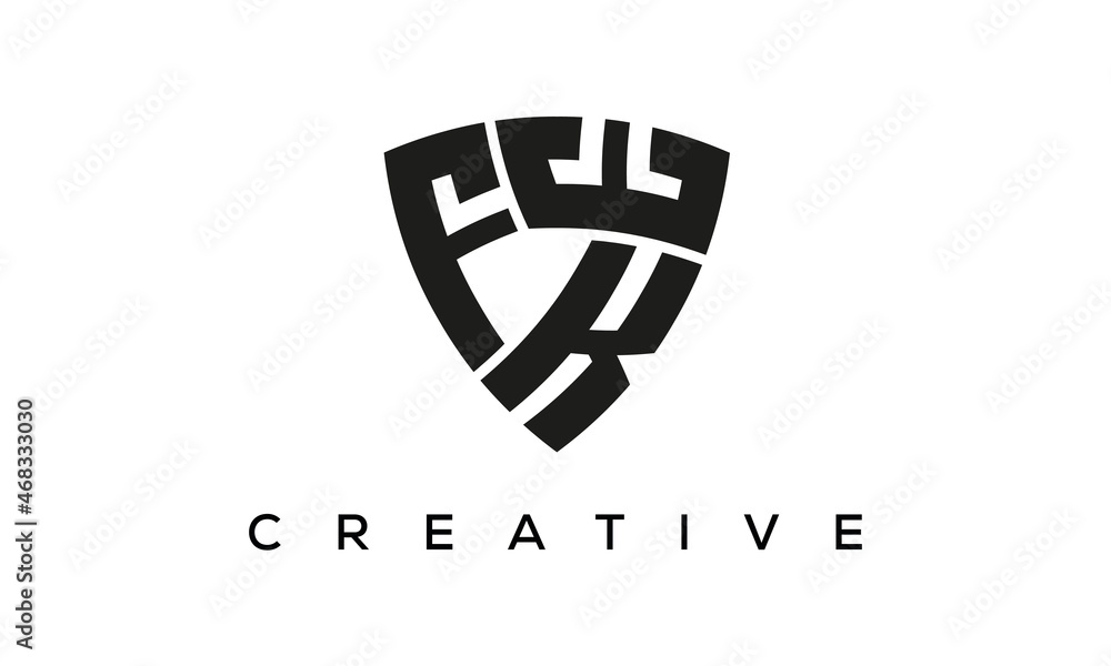 FKE letters logo, security Shield logo vector FKE letters logo, security Shield logo vector