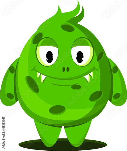green alien monster