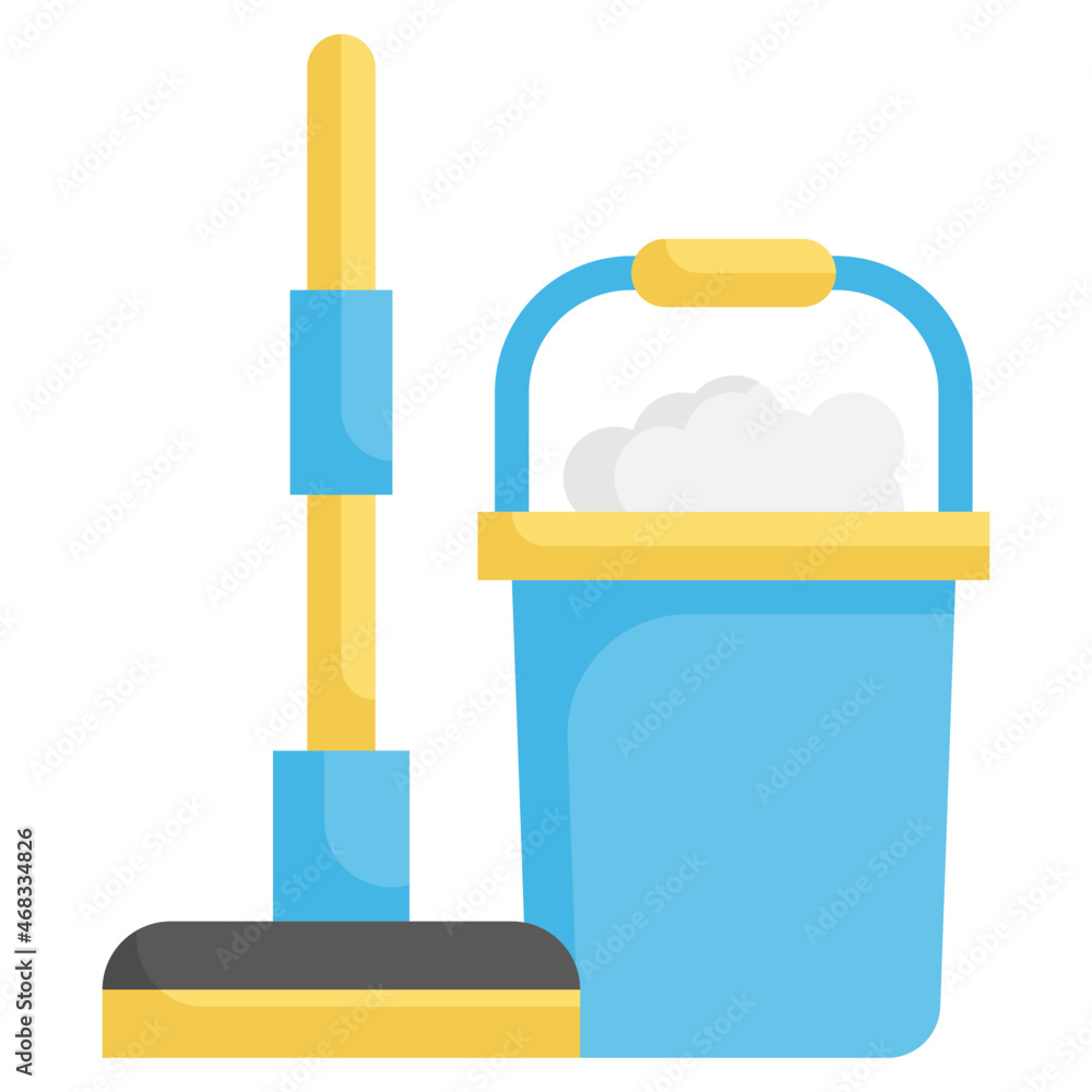FLOOR CLEANING flat icon,linear,outline,graphic,illustration FLOOR CLEANING flat icon,linear,outline,graphic,illustration