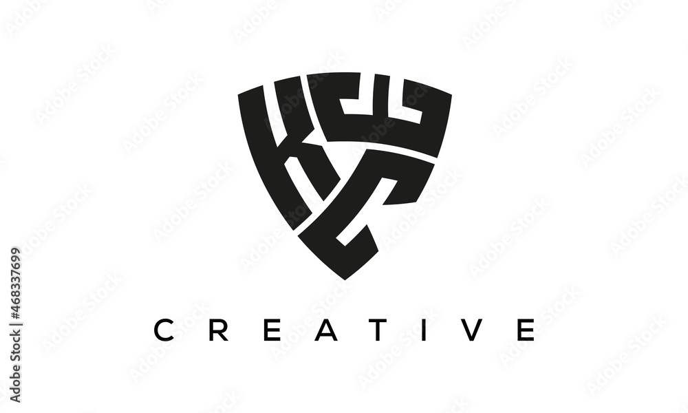 KCE letters logo, security Shield logo vector KCE letters logo, security Shield logo vector