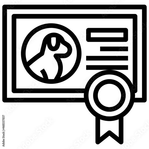 PEDIGREE line icon