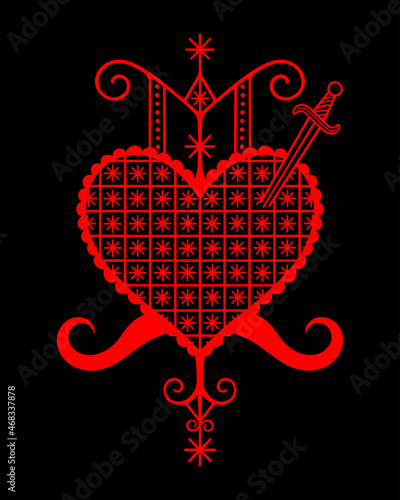 Erzulie Dantor veve