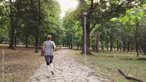 Wallpaper Mural Aerial view of a female while training in the park.	
 Torontodigital.ca