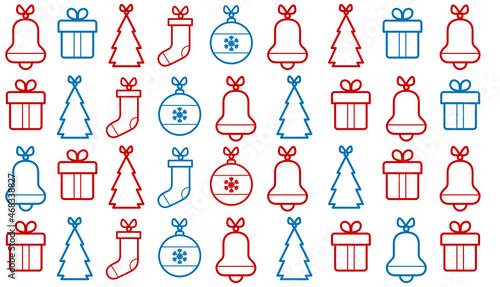 sfondo, decorazioni, natale, appese, addobbi