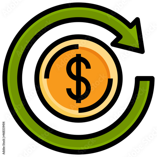 TOTAL RETURN Filled Outline