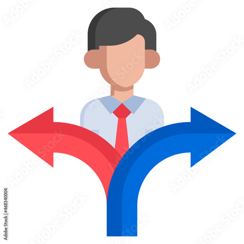 DECISION flat icon