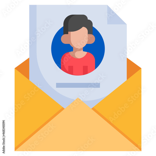 OFFER LETTER flat icon