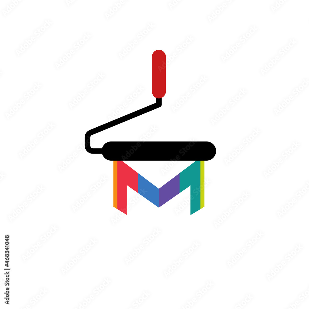 Combination Letter M and home with a minimalist flat style. Logo Designs Vector editable as you wish Combination Letter M and home with a minimalist flat style. Logo Designs Vector editable as you wish