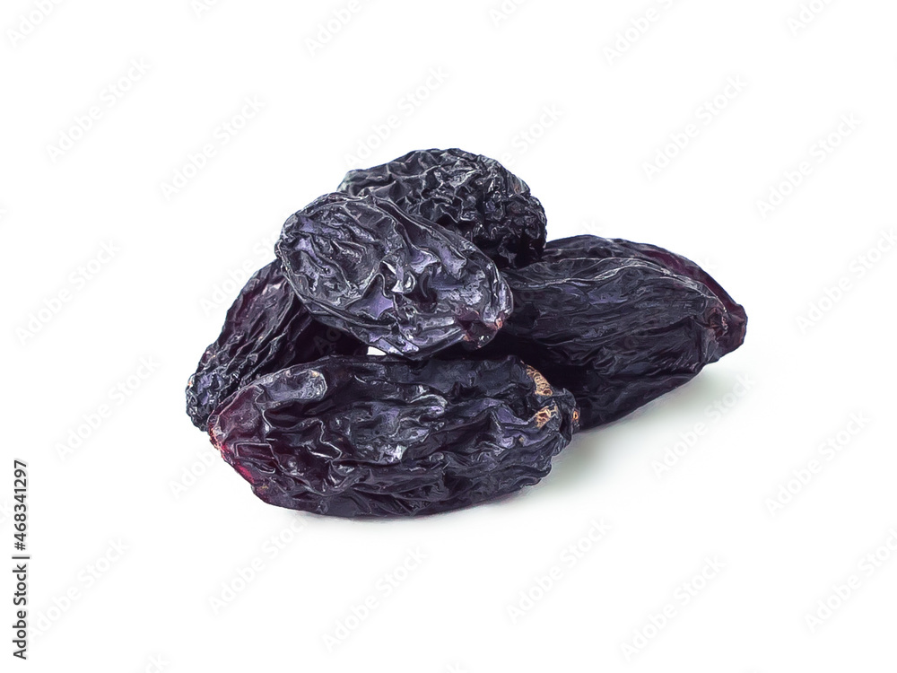 Dried raisins isolated on white background. Dried raisins isolated on white background.