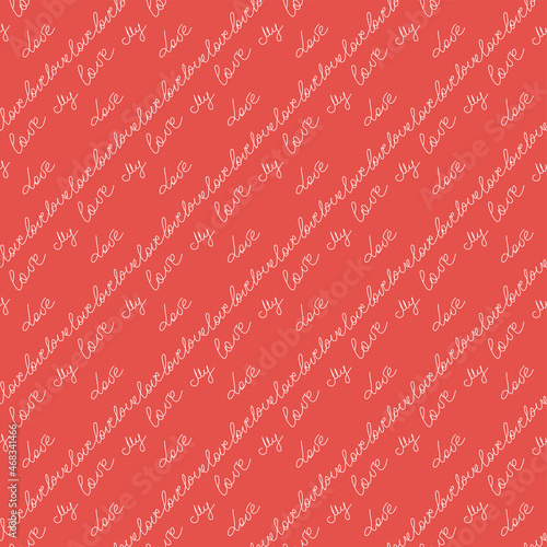 love you hearts romantic pattern illustration isolated on white. black and white seamless pattern for wallpaper, textiles, packaging, scrapbooking, foil stamping.