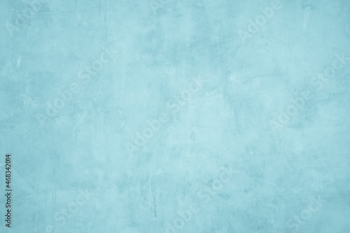 Pastel blue concrete abstract wall of light cyan color, cement texture mint green for design.