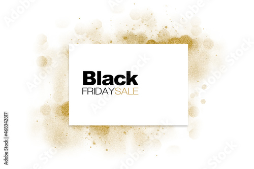Black Friday sale banner for online commerce advertising or promotion