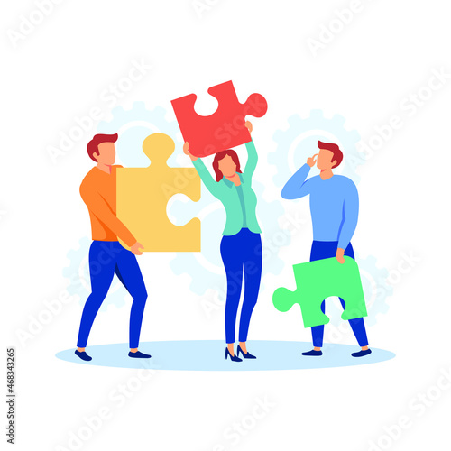 Dedicated team illustration exclusive design inspiration 