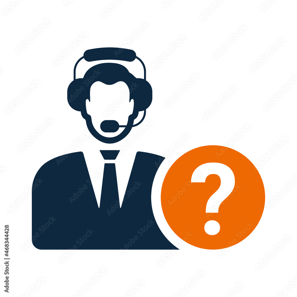 Phone operator, support chat, question, hotline icon. Simple vector design. Phone operator, support chat, question, hotline icon. Simple vector design.