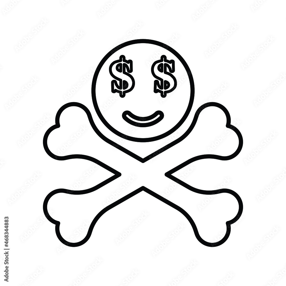 Crash, problem, sad line icon. Outline vector. Crash, problem, sad line icon. Outline vector.