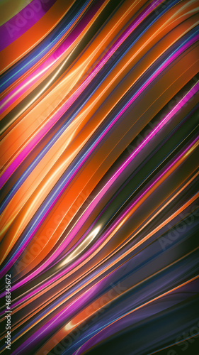 Rainbow Lines Metal Surface (ID: 468345672)