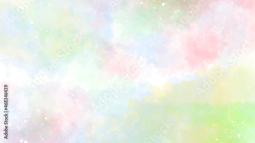 watercolor background with colorful ink splash. watercolor banner concept.
