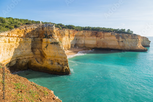 Cliffs in the Coast of Algarve