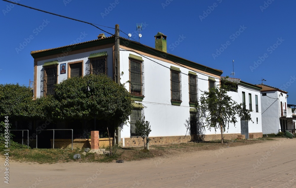 
A typical Andalusian house in the town of Rocío in Huelva