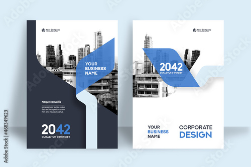 City Background Business Book Cover Design Template