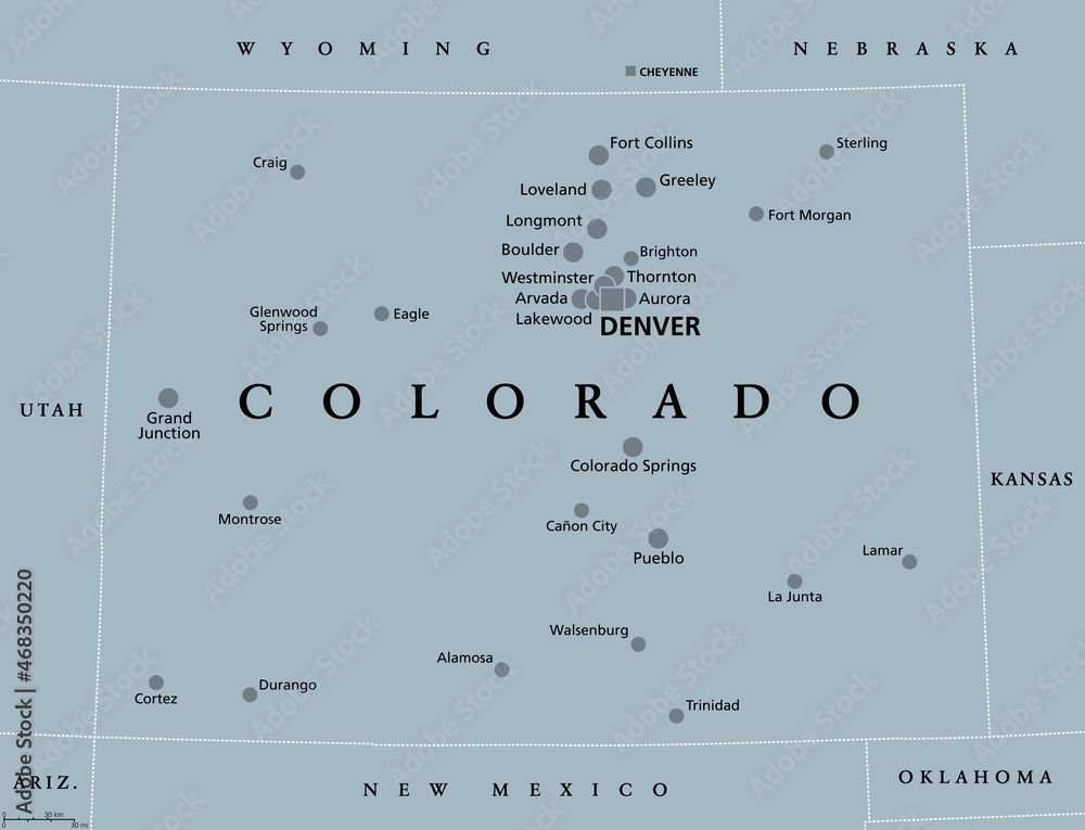 Colorado Map With Cities