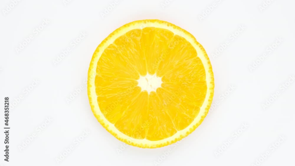 Orange fruit isolated on white background, rotate. 4K UHD video Orange fruit isolated on white background, rotate. 4K UHD video