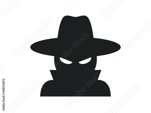 Thief icon. Criminal man simple icon. 