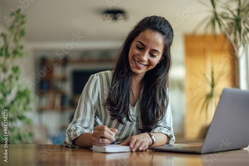 Hopeful adult woman, getting ready to get a loan