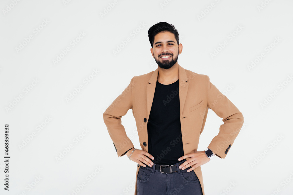 Portrait of a smiling young business man isolated on white background Portrait of a smiling young business man isolated on white background