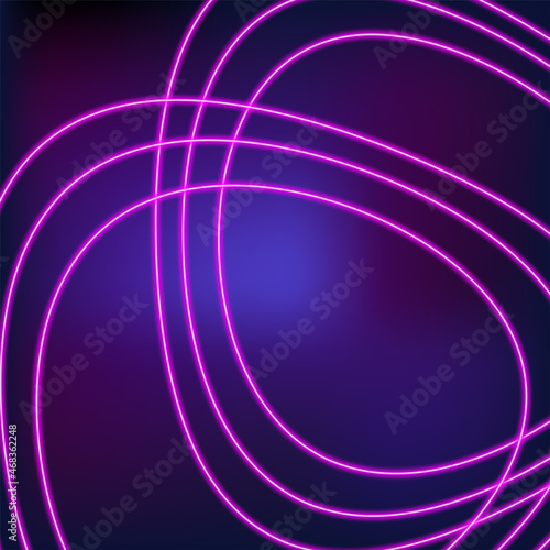 colorful light objects on dark background.