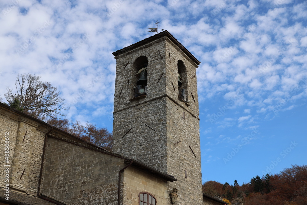 Bell tower in the Franciscan monastery of La Verna, Tuscany