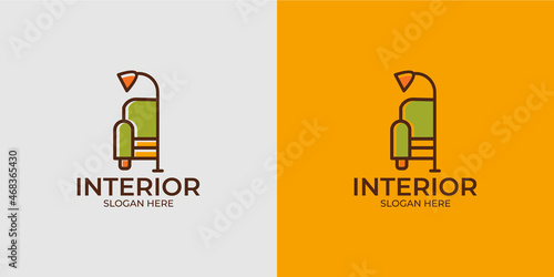 modern style interior logo set