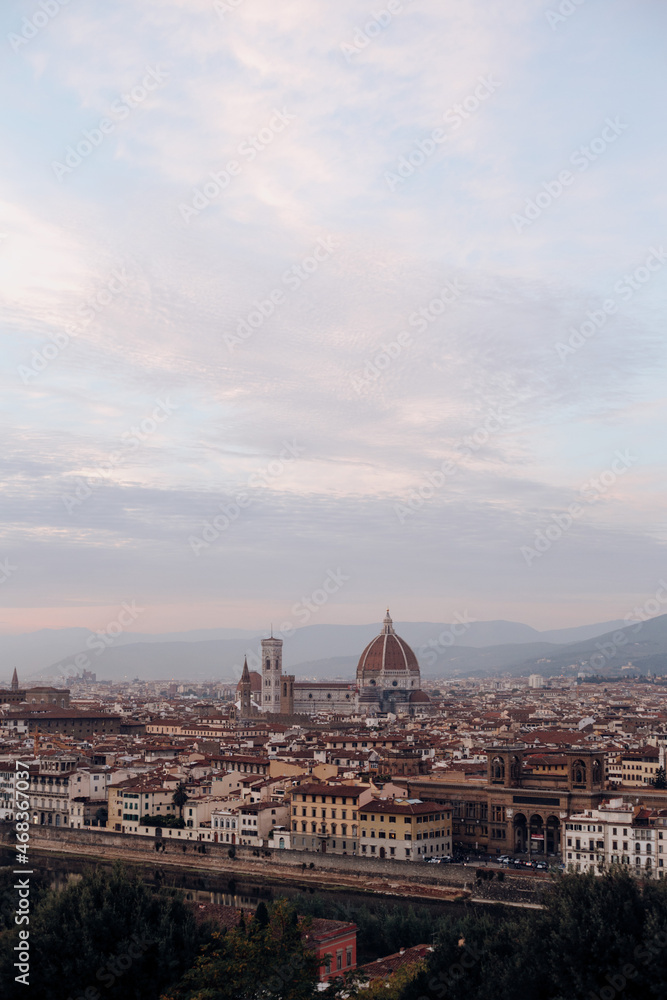 Vista de Florencia desde la plaza de Miguel Angel