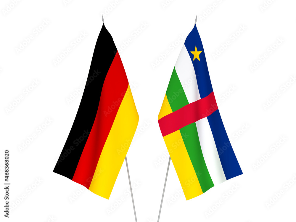 Germany and Central African Republic flags