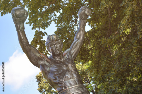 Rocky Balboa statue in Philadelphia.
