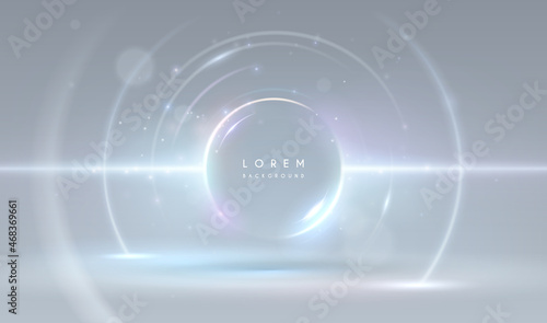 Abstract circle light effect background