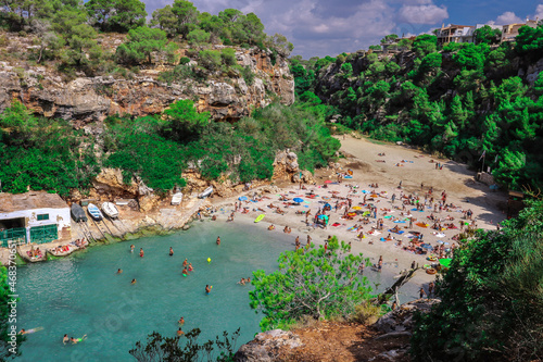 Obraz na płótnie Mallorca, Baleares, Island, Travel, Zdjęcia z podróży, Plaża, Wakacje, Czas wolny, Zatoka, Słońce, Dobra pogoda, Przygoda, Ceramika, Kultura, Pamiątki, Miasteczko, Rośliny, Zwierzęta, Chwile, w salonie
