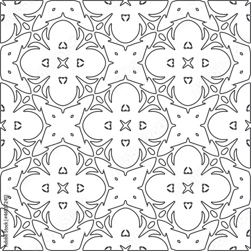 Repeating geometric tiles from striped elements.Modern geometric background with abstract shapes.Monochromatic Patterns.abstract texture.black and white striped ornament for design.