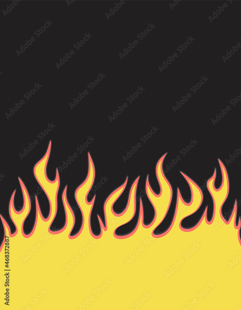 Simple background with flame pattern Simple background with flame pattern