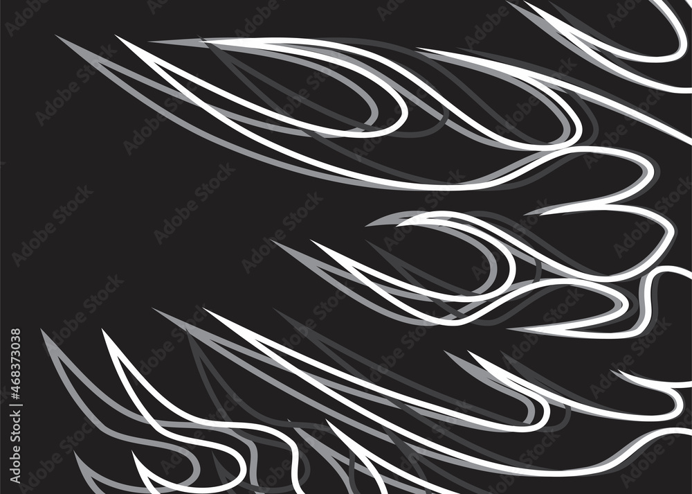 Obraz premium Simple black and white background with flame pattern