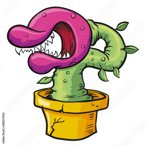 Giant plant with big teeth