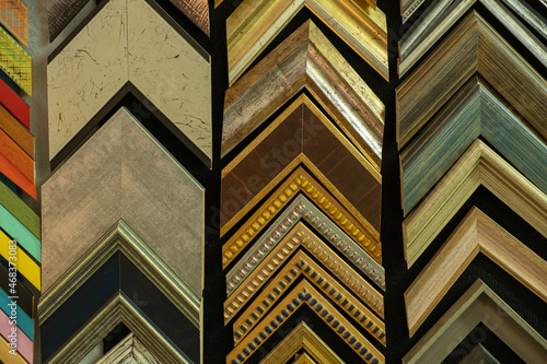 Sample of different types of picture frames