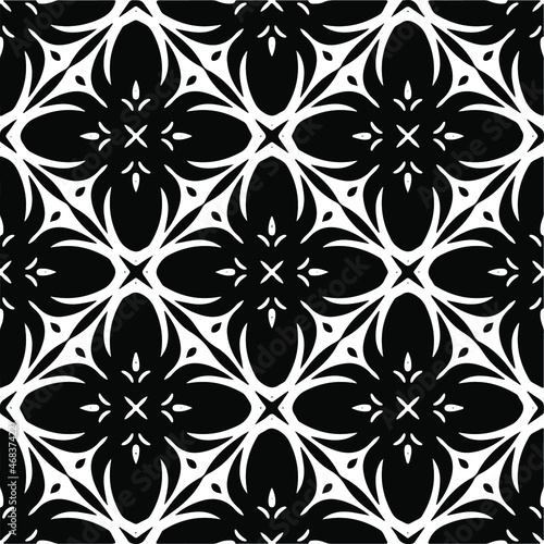 Vector geometric seamless pattern.Modern geometric background with abstract shapes.Monochromatic Repeating Patterns.Endless abstract texture.black ornament for design.