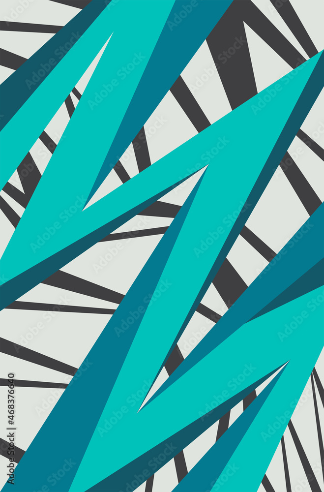 Fototapeta premium Minimalist background with abstract stripe pattern