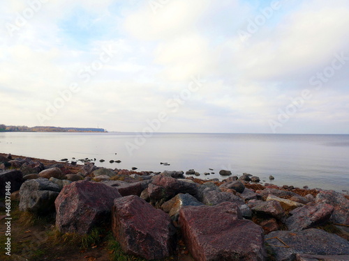 The coast of the Gulf of Finland in St. Petersburg