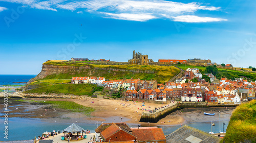 Panoramic view of Whitby, North Yorkshire © allouphoto