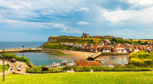 Panoramic view of Whitby, North Yorkshire