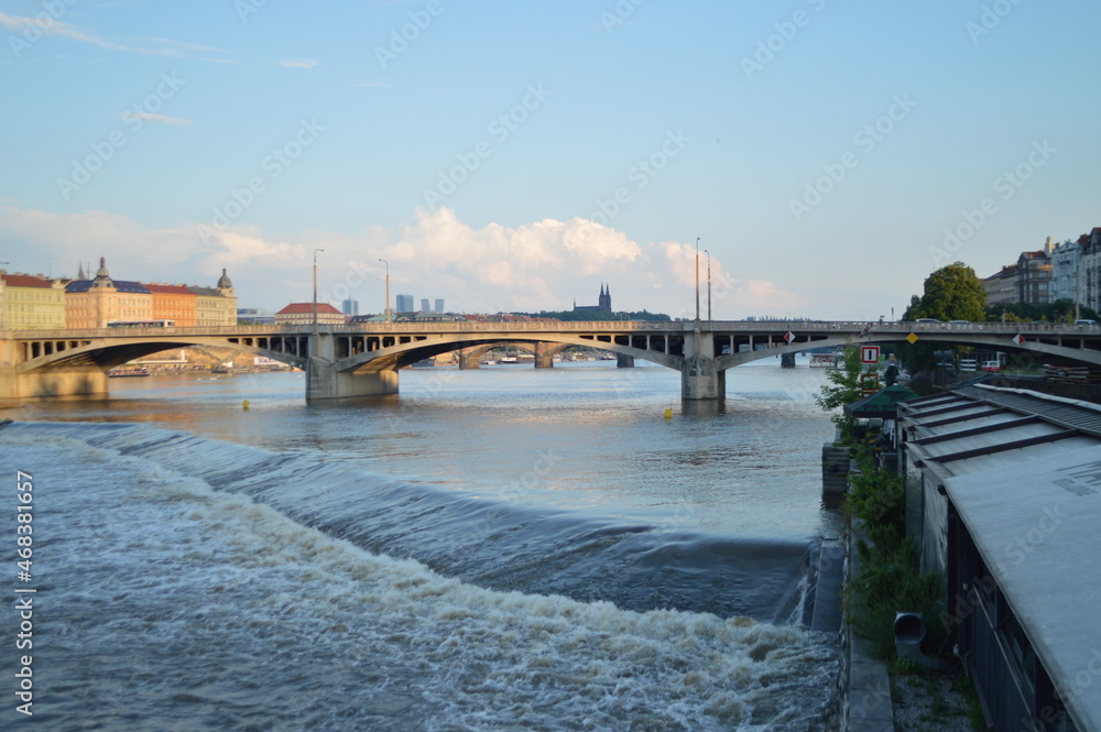 bridge over the river Praha bridge over the river Praha
