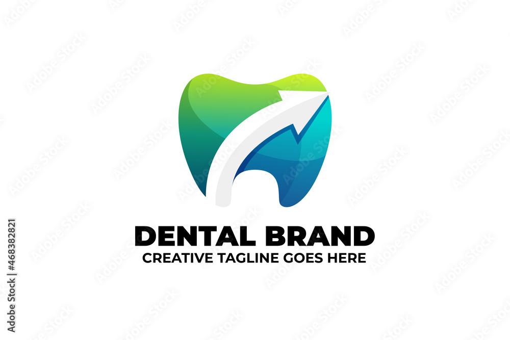 Dentist Arrow Business Logo Dentist Arrow Business Logo